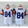 Camiseta de Manga Corta de Algodón para Hombre Estilo Vintage de Fútbol Americano Retro Denver Broncos 7 84 27 77 49