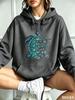 Autumn and Winter Ocean Soul Turtle Pattern Hooded Sweatshirt Loose Long-Sleeved Street Fashion Couple Hoodie Top