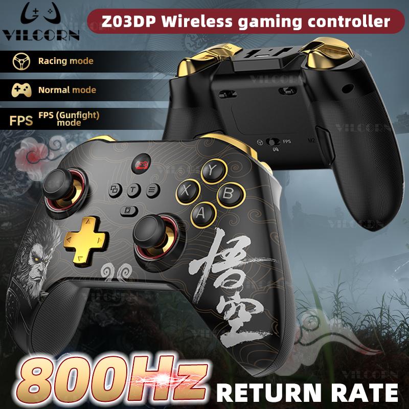 

Z03DP Black Myth WuKong Gamepad 800 Гц беспроводной двойной вибрационный игровой контроллер 6-осевой для Switch/IOS/Andriod/ПК Холл джойстик
