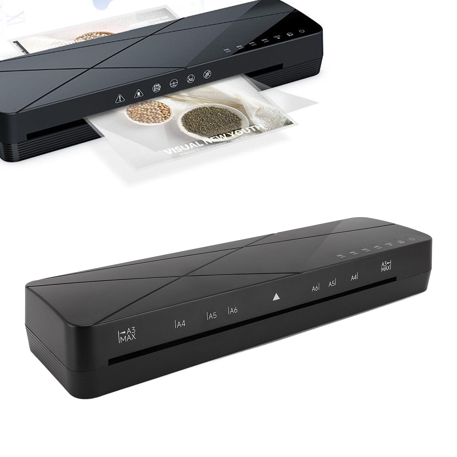 Ламинатор для фотографий формата А3 Быстрый предварительный нагрев Скорость 355 мм/мин 4 варианта толщины Холодный и горячий ламинатор для фотодокументов US