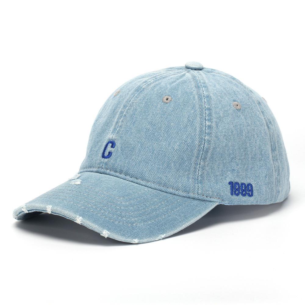 Letter C Embroidered Baseball Cap With Sun Protection For Casual Spring Wear