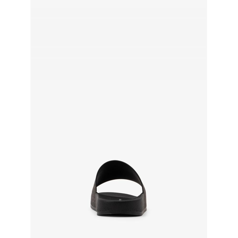 Michael Kors Dawson Slide Sandal   Mk Signature 44t1jafa2q2137 Brown Black