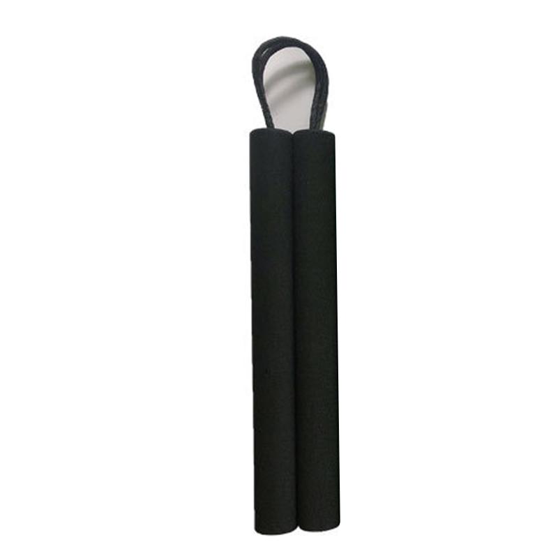 Nunchakus Sponge PVC Black Kung Fu Training Nunchakus for Children Beginners Kindergarten Morning Exercise with Rope