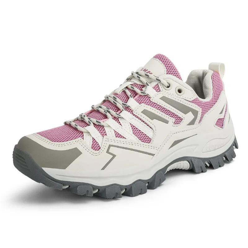 Fashion Men Outdoor Mountaineering Boots Women Sports Running Shoes Men's and Women's Training Shoes with Mesh Breathable Boots Men