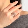 LIKGREAT Star of David Ring Chai Symbol Magen David Israel Finger Rings Hebrew Blessing Je Gift Stainless Steel Jewelry