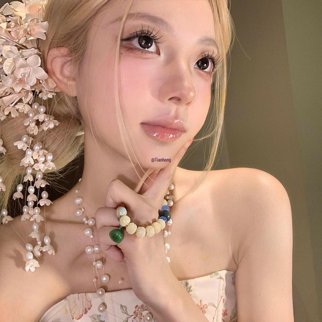 Lily of the Valley Tassel Hair Clip - Retro Chinese Style, Purple Cheongsam Flower Accessory