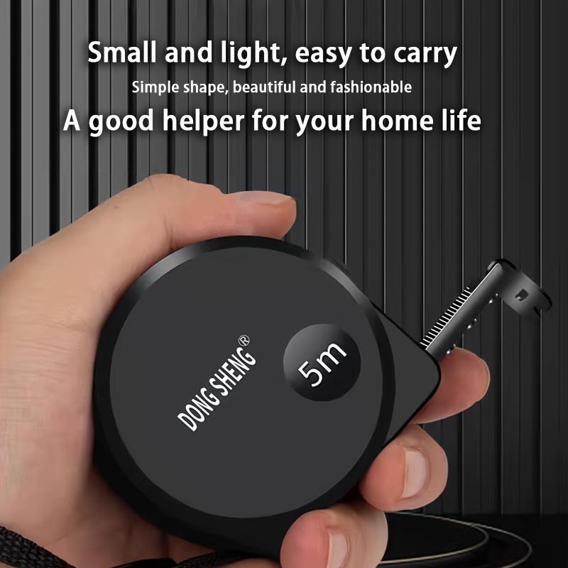 1pc Tape Measure Black Matte High Precision Durable Waterproof Frosted Finish, Locking Feature Thickened Shell,Heavy-Duty Precision Measuring Tool