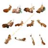 Christmas Tree Squirrel Hanging Ornament Artificial Squirrel Decoration For Christmas Tree Door Mantel Window Display 55KF