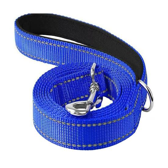 Büyük Orta Köpekler İçin Ağır Hizmet Köpek Tasması Yansıtıcı Naylon Evcil Hayvan Tasması Yumuşak Pedli Saplı Yürüyüş Eğitim İçin