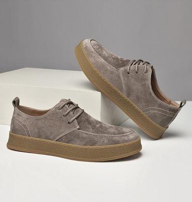 Luxus Herren Echtleder Freizeitschuhe Schnürschuhe leicht bequem Fahrschuhe Designerschuhe Outdoor runde Zehenpartie Laufschuhe