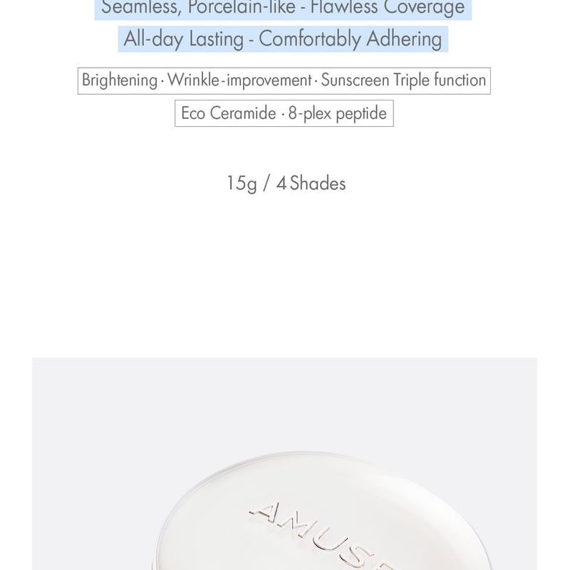 AMUSE - Ceramic Skin Perfector Cushion - 4 Colors