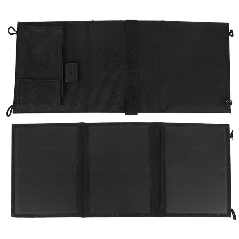 15W 5V Foldable Solar Panel Portable Monocrystalline Silicon Solar Charger for Outdoor Activities