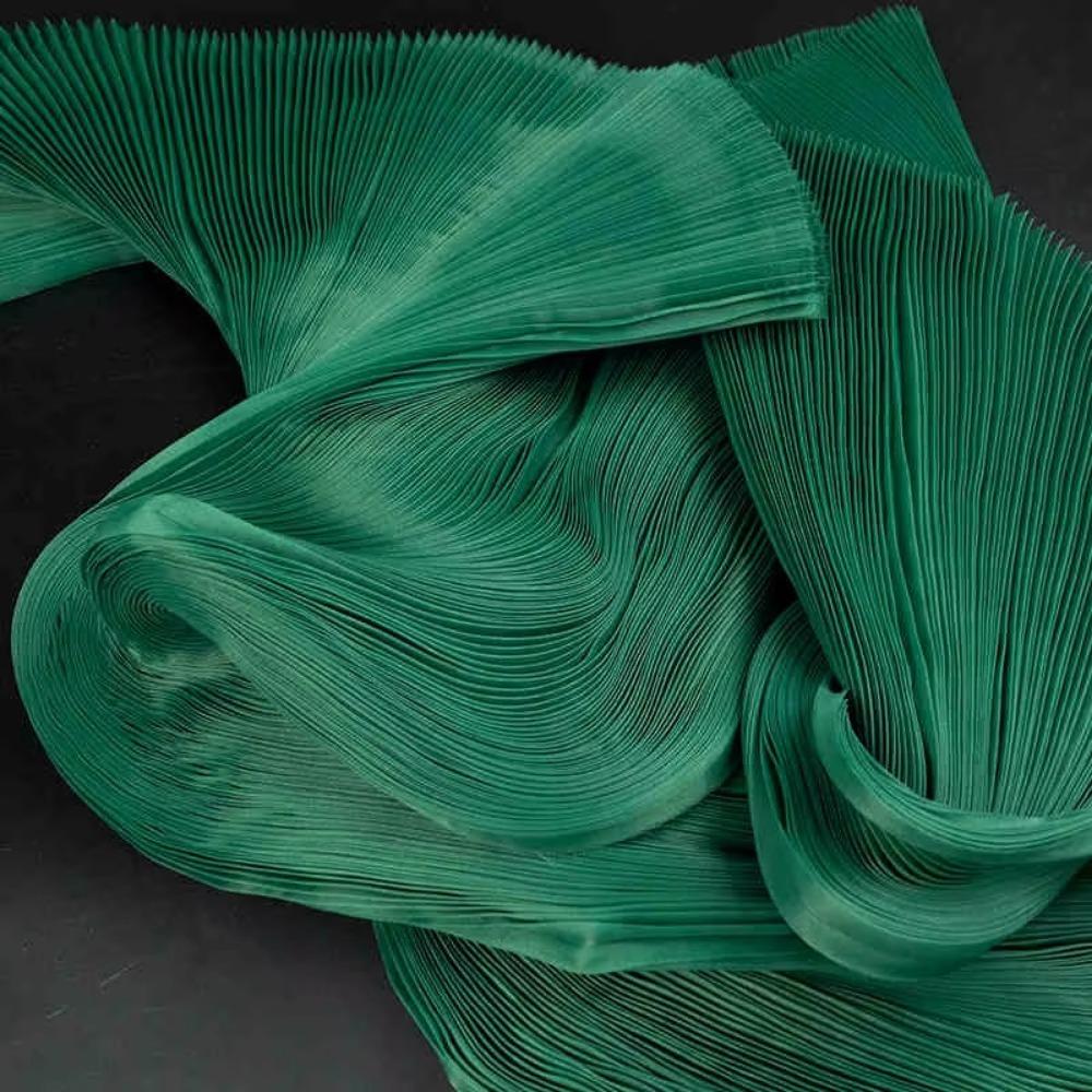 Small Wrinkle Pleated Organza Fabric 142cm Wide DIY Stiff Material  Stage Decoration