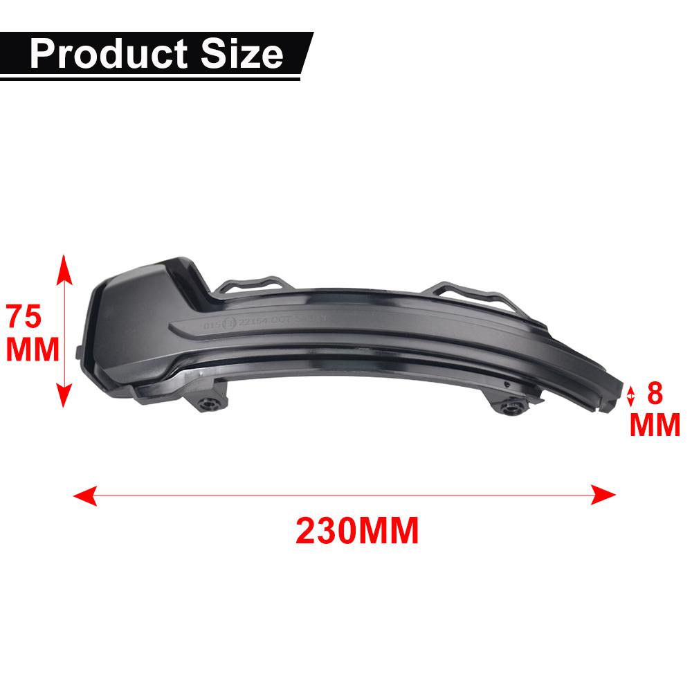 Dynamic Mirror for Volkswagen Tiguan MK2 II R 5N 2017 2018 2019 2020 for VW light LED Blinker Turn Signal