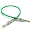 KMsound CANARE GS-6 Green Canare Patch Cable with L-L, S-S, and L-S Plugs, Made In Japan (S-S, 50cm)