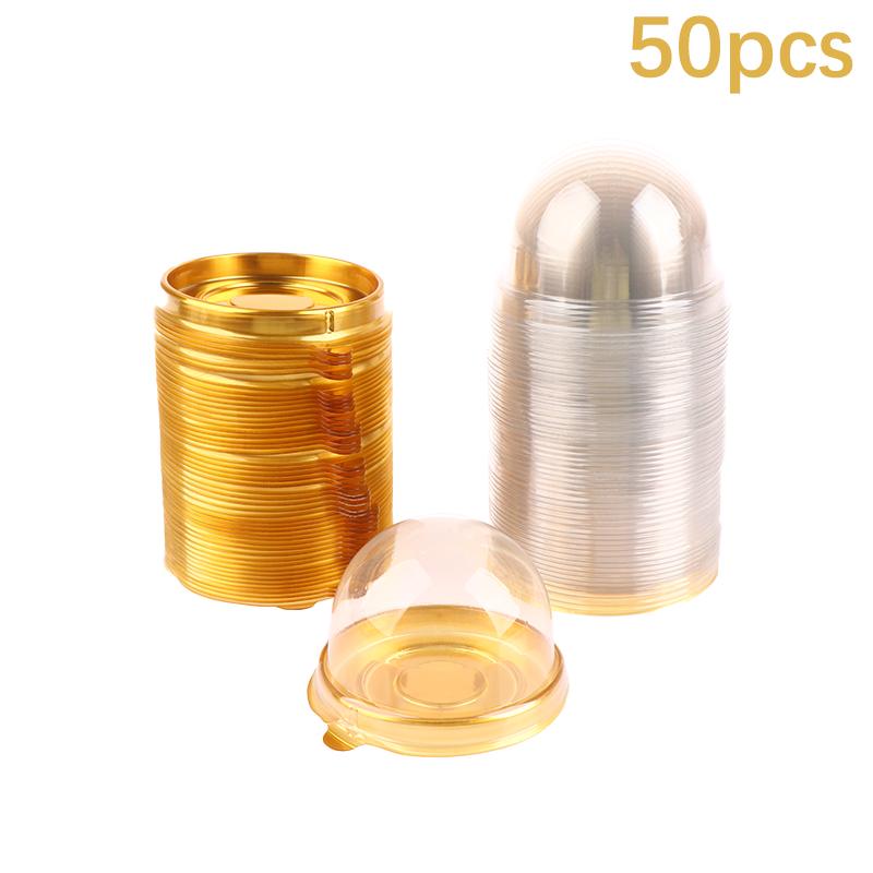 Clear Plastic Cake Boxes And Packaging Box Moon Cake Box Egg-Yolk Puff Blister Box Baking Decor Storage Container Dome Box