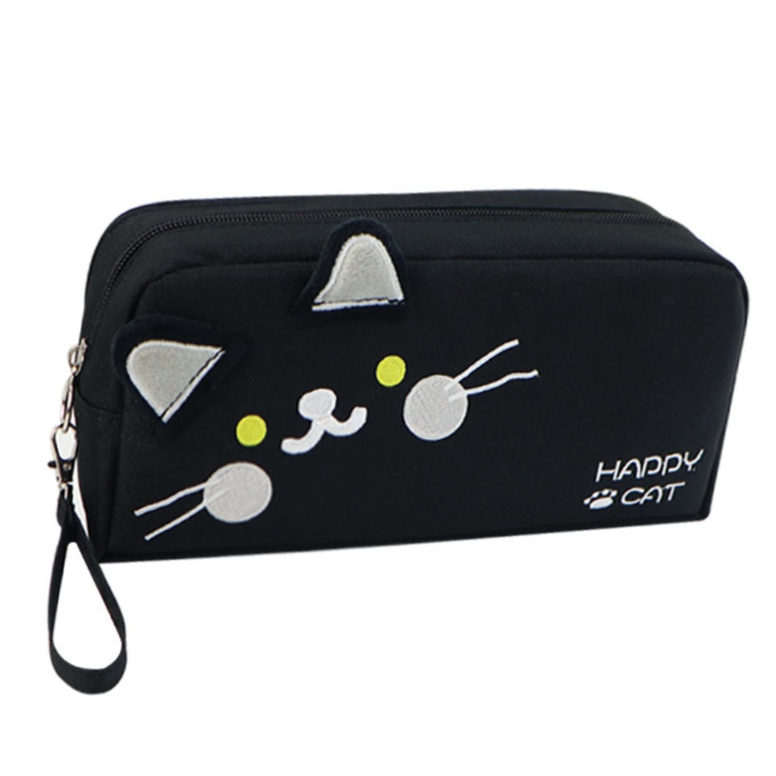 

JVILEX Большой пенал для девочек начальной школы, чехол, простой, милый, стильный, вместительный, (черный) [Использовал] чёрный