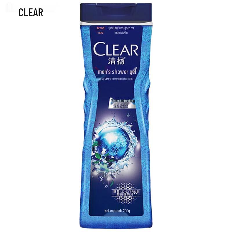 Clear Men's Icy Cool & Refreshing Oil Control Shower Gel
