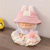 Labubu Anheng Klær Labubu Stoff Sittende Klær Babyklær Grønn Kjærlighetsbjørn Kjole