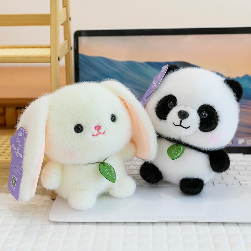 New Table with Cute Pet Series Dolls, Cartoon Pets, Small Animals, Plush Toys, Students and Children's Gifts