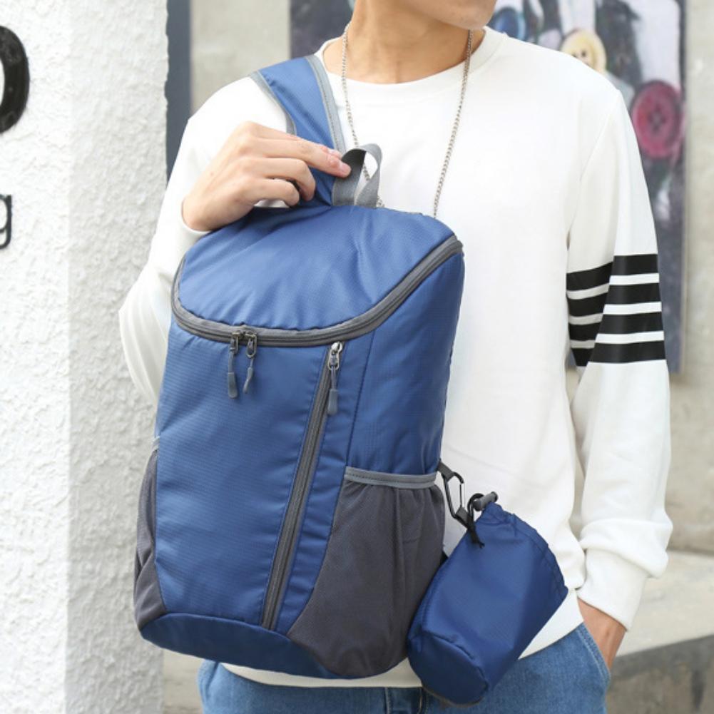 Backpack Large Capacity Folding Bag Lightweight Waterproof Outdoor Camping Mountaineering Bag