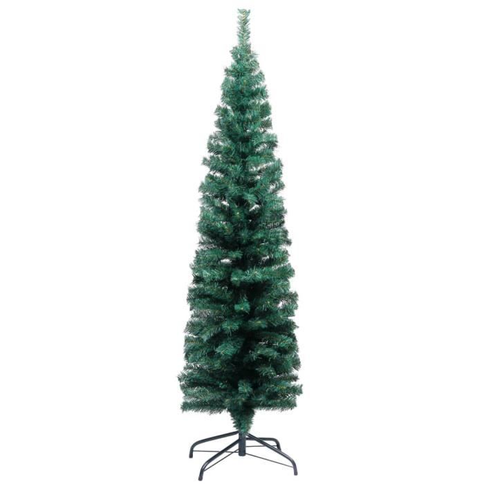 VidaXL Slim Artificial Christmas Tree with Stand Green 150 Cm PVC