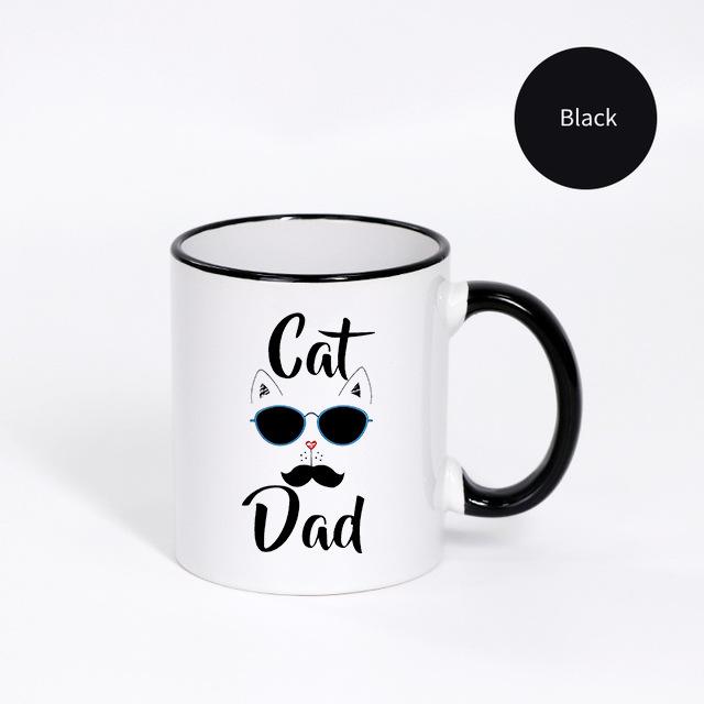 11oz Lustige Süße Katzen Tasse Runder Griff Keramik Teetasse Kreative Keramik Geschenk Tassen für Valentinstag Tee und Heiße Getränke Geschenk