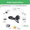 Xiaomi 1-3Pcs 1 To 2/8Way 5.5*2.1mm Output DC Power Splitter Cable 5V 12V Power Adapter Connector Cord For CCTV Camera LED Strip Lights