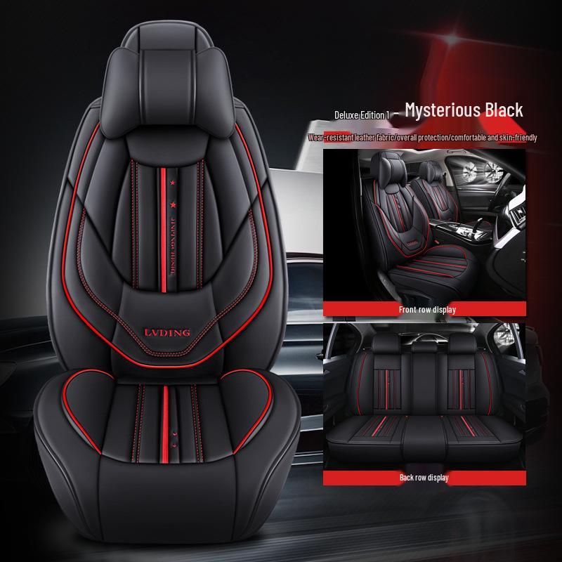 

2020 Кожаный чехол на автомобильное сиденье - Полный обхват, Спортивная подушка на четыре сезона, Цельный