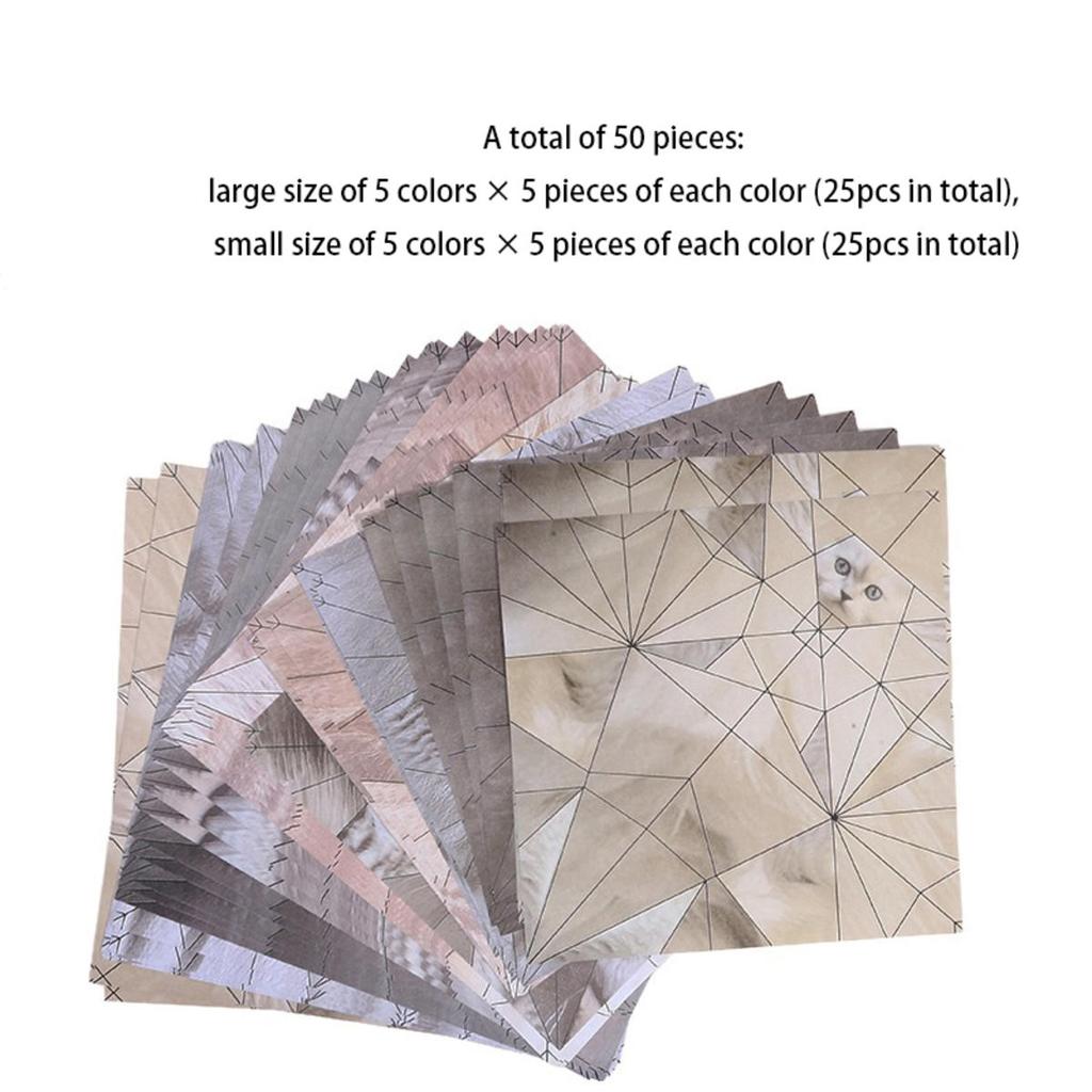 Zrób to sam Papierowe Koty Pies Ręcznie robiony Papier Origami do Zginania Urocze Figurki Zabawna Aktywność Twórcza Prezent dla Miłośników Zwierząt Zestaw do Składania Papieru Dekoracja Domu