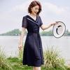 Elegant Chinese Style Short Sleeve A-Line Summer Dress
