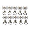 30Pcs Curtain Track Rollers Hooks Ceiling Gliders Twin Wheeled Carriers For Window Rods Curtain Rails