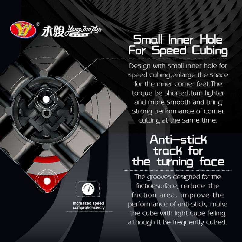 Yongjun Guanlong V3 Stickers 3x3x3 Magic Cube Puzzle Educational Toys Fast Speed Cube for Kids Adults