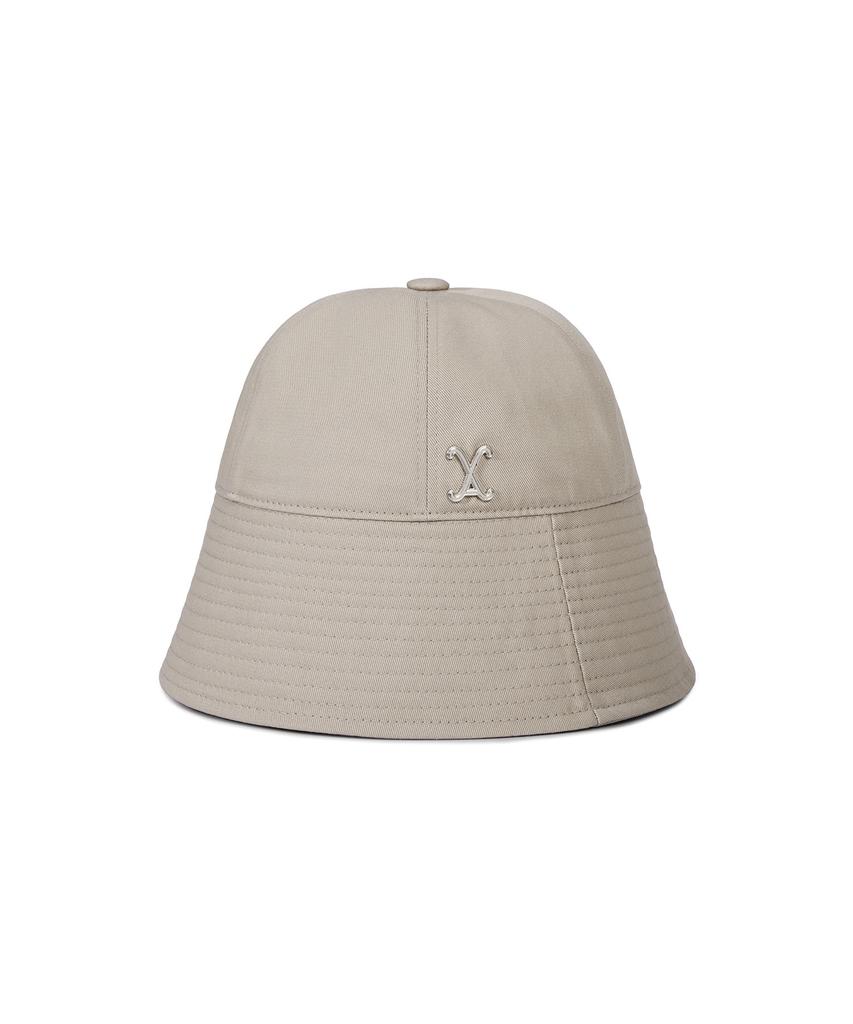 Bajal Va Curved Studded Round Drop Bucket Hat Beige