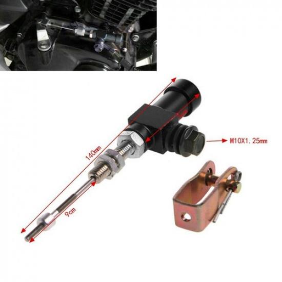 Universal Black Motorcycle Hydraulic Clutch Master Cylinder Rod Brake Pump Kit