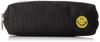 Smile Pencil Stationery Makeup Travel Large Black P-Seg Case, Pouch, Pouch, Pouch, Nylon, Capacity, 2-Compartment Design, 30321,