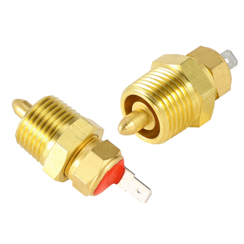 Fan Thermostat Temperature Switch, 195 to 210 Degree Electric Engine Cooling Fan Thermostat Temp Switch 3/8'' NPT
