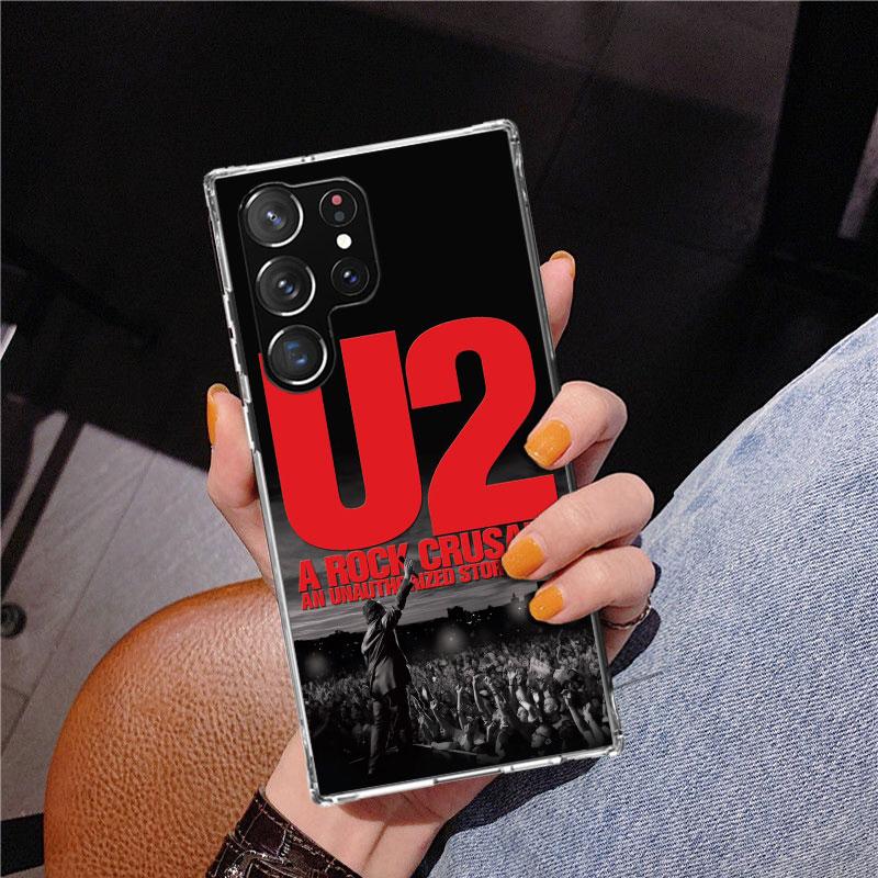 Band U-U2 Rock Phnoe Case for Samsung Galaxy S26 S25 Edge S23 S24 Ultra S22 Plus S21 S20 FE Unique Cover Soft Coque Galaxy S25 S