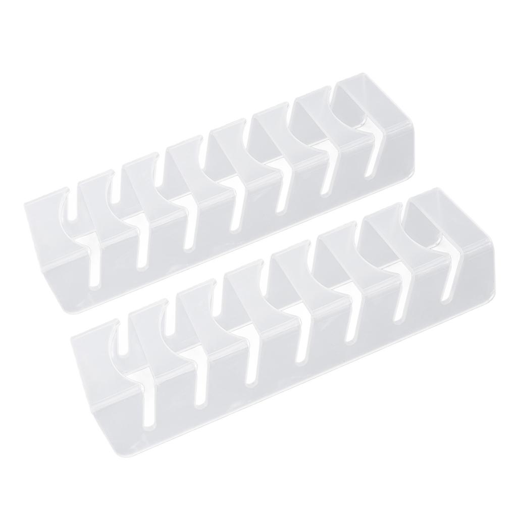 2 buc Suporturi pentru șepci de baseball Acrilic Organizator Raft de expunere Stand de depozitare Capacitate fiecare 7 șepci