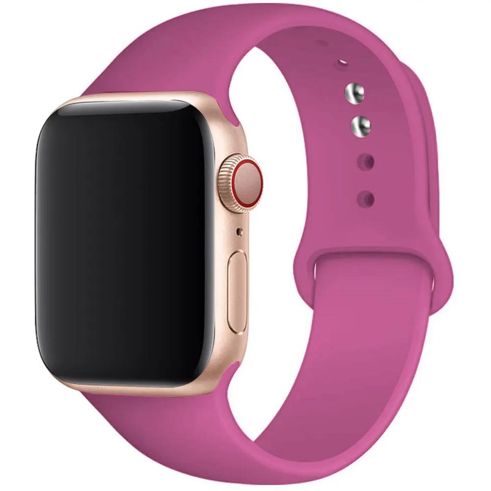 Silikonový řemínek pro Apple Watch 44mm 40mm 49mm 45mm 41mm 38mm 42mm Correa Belt Bracelet pro Apple Watch Series 9 8 7 6 5 3 SE Ultra 2