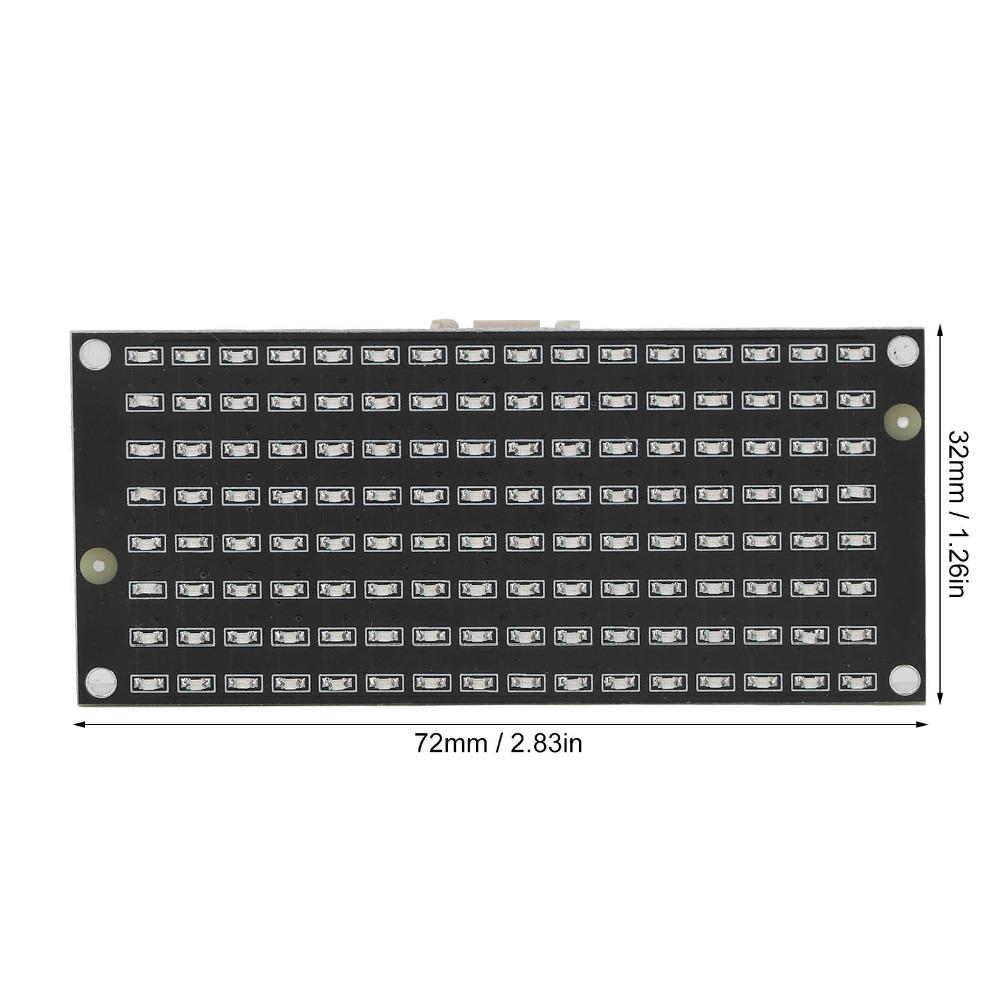 DC3.3‑5V LED Display Module 128pcs Beads Single Board Computers LED Control Module  Temperature
