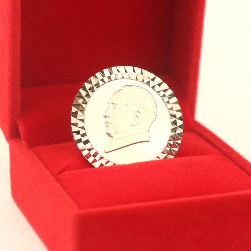 

Chairman Mao Nickel Alloy Badge Mirror Badge Badge Great Man Head Portrait Commemorative Medal White Gold Wine Red Jewelry 3cm white pin ordinary