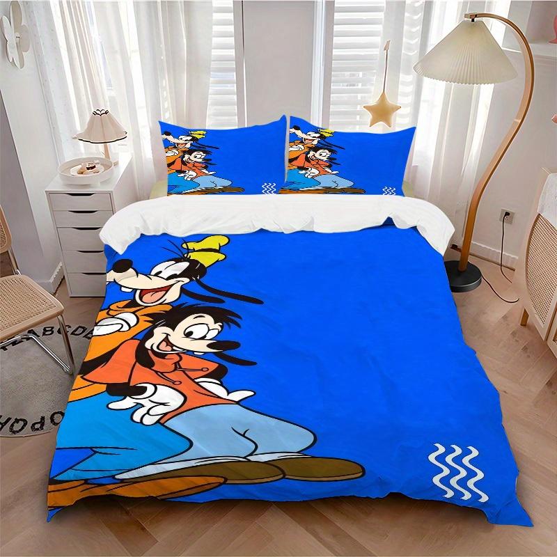 

3pcs set Goofy Friendship1pc of quilt cover+2pcs of pillowcase, no core, print bedding, All Seasons Bedroom Setting041 135x200cm