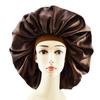 Big Size Silk Sleeping Cap Night Hat Head Cover Bonnet Satin For Curly Hair Care Women Beauty Maintenance
