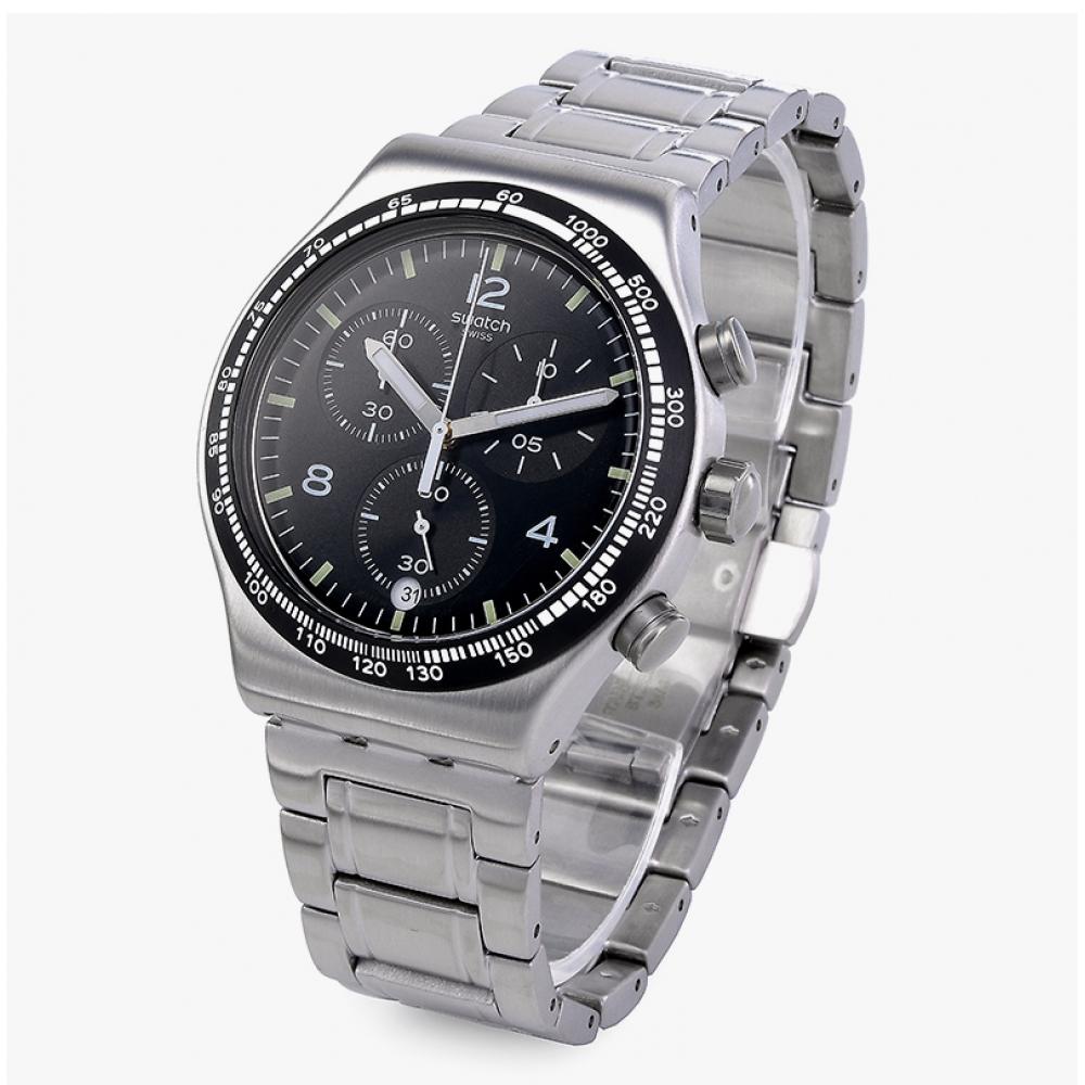 Swatch Yvs444gc Core Night Flight Public Urethane Watch