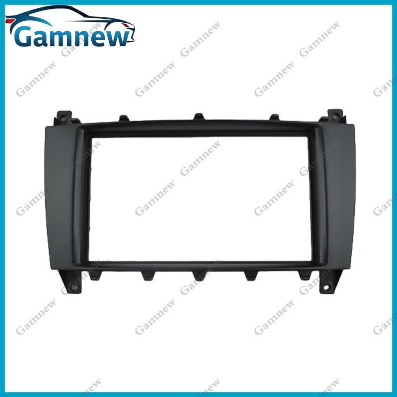 7 Inch 2DIN Car Fascia Radio Panel For Benz W203 2004-2007 CL203 W209 W463 Frame Kit Install Facia Face Plate