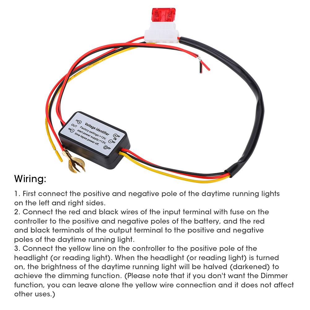 Multifunctional LED Daytime Running Light Controller Dimmer Delay Control Switch Module