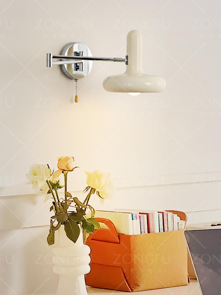 Nordic Modern Retractable Rotatable Swinging Retractable Wall Lamp Bedroom Bedside Lamp Sliding Reading And Working Lamp