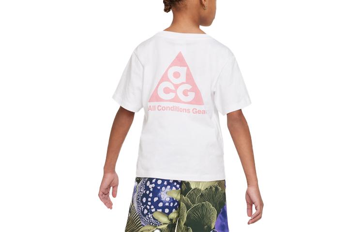 Nike Kids T Shirts Crew Neck Moderate FQ6932-100