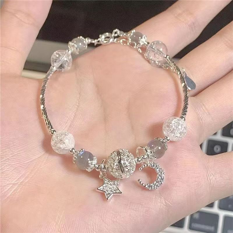 JYL TS Bracelet Crown  Volcanic Bead Style Enhances Stability And Luck Autumn Water Galaxy